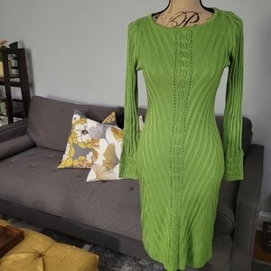 Beautiful Green Knit Dress...Like New!